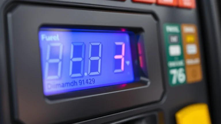 georgia gas tax suspension - Close-up of a gas pump display showing fuel price and amount dispensed