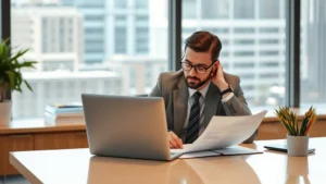 how to avoid paying taxes on settlement money - Photorealistic image of a professional financial advisor reviewing settlement do