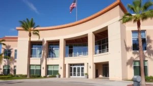 kern county treasurer tax collector - Professional photograph of a modern government office building with California a