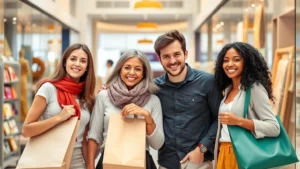 maryland tax free week 2025 - A diverse family of four shopping in a bright