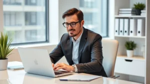 rta excise tax - A professional accountant or financial advisor sitting at a clean desk with a la