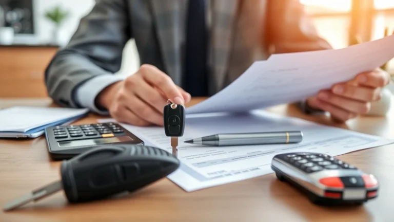 sales tax on a car in va - A professional financial advisor or car buyer reviewing paperwork and calculator