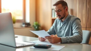 tax abatement meaning - A professional CPA or financial advisor reviewing tax documents at a clean desk