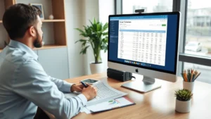 waukesha tax records - Professional financial advisor reviewing property tax documents at a modern offi