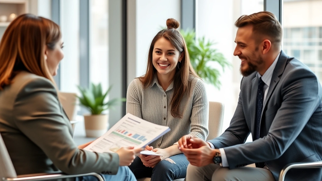 2016 tax brackets - 
Diverse couple meeting with financial advisor discussing tax planning and incom