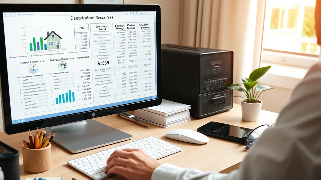 806 tax code - 
Accountant working on computer analyzing property sale gains and depreciation r