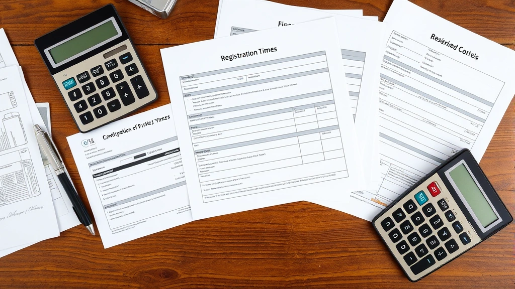 alabama vehicle sales tax - 
Overhead view of organized financial paperwork, vehicle title, registration doc