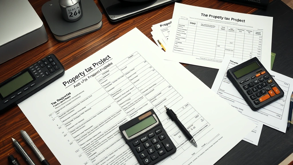 alief isd tax office -
Organized desk workspace with property deed, tax records, comparable sales data