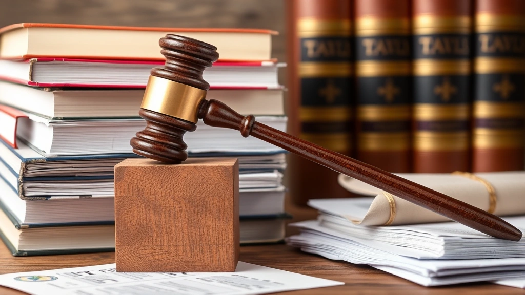 appellate tax board - 
Gavel striking block next to stack of tax law books and appellate board decisio