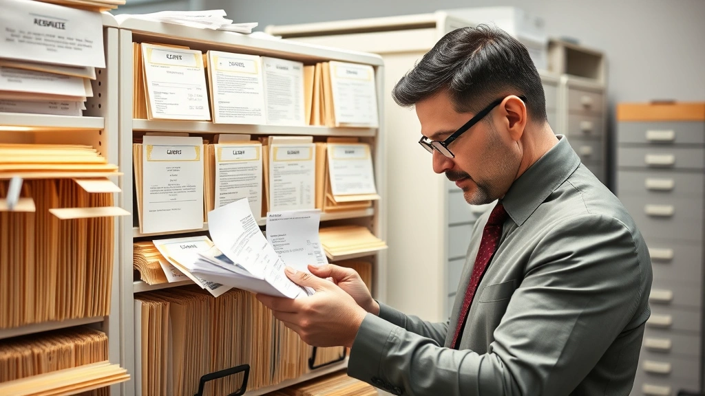 are attorney fees tax deductible - 
Businessman organizing receipts and legal bills in filing system with organized