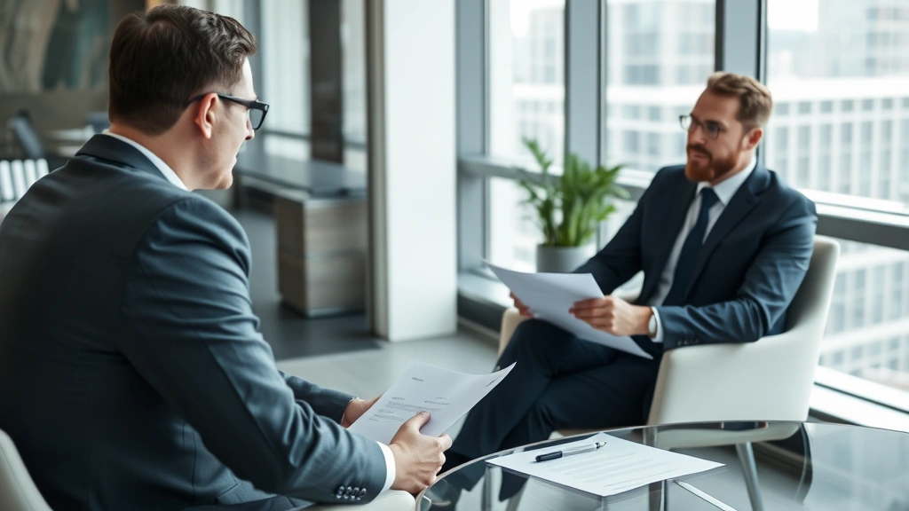 are attorney fees tax deductible - 
Professional man in business suit sitting with attorney in modern law office di