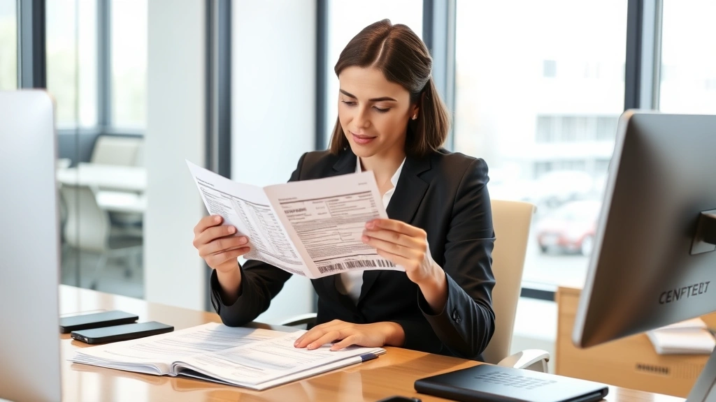 are church donations tax deductible - 
Professional woman in business attire reviewing itemized deduction forms and ch