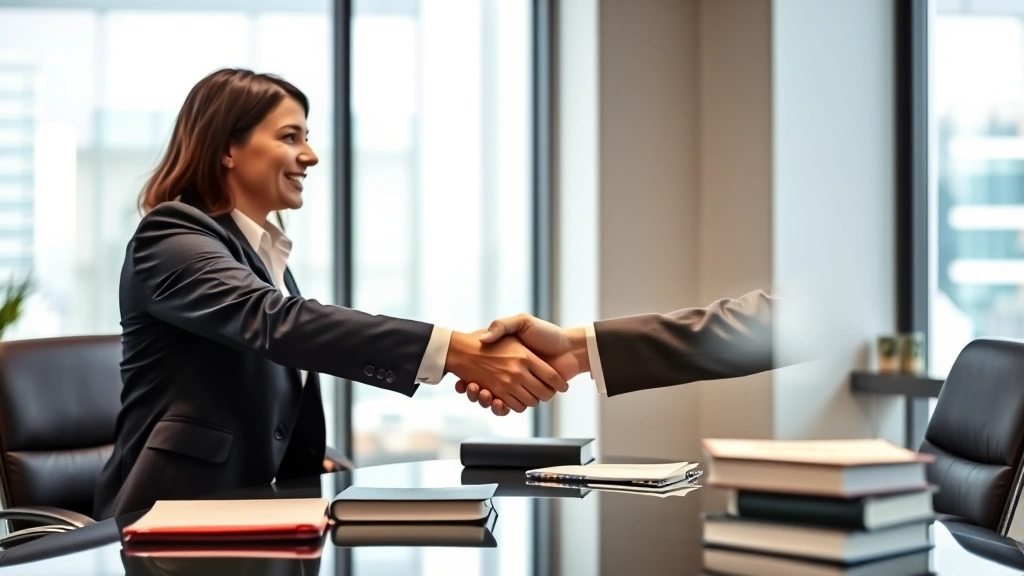 arkansas franchise tax - 
Professional handshake between business consultant and client in a corporate me