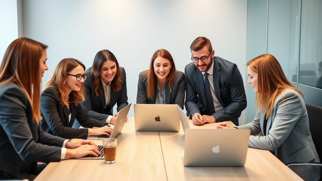 atx tax software - 
Team of tax professionals in business casual attire collaborating around confer