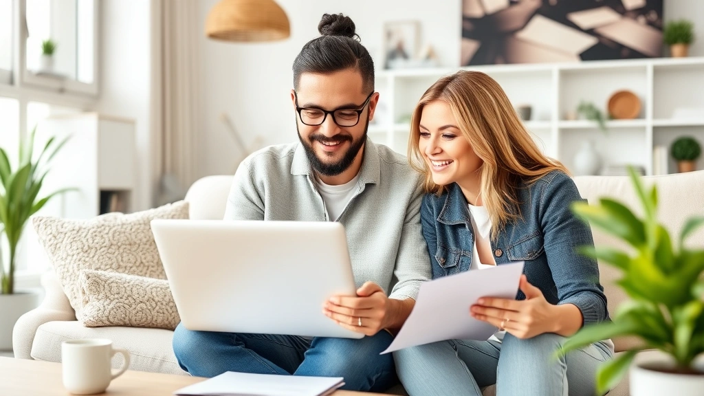 augusta rule taxes - 
Diverse couple reviewing home finances with laptop, discussing mortgage interes
