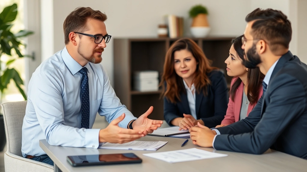 augusta rule taxes - 
Tax professional in business attire explaining Augusta rule strategy to homeown