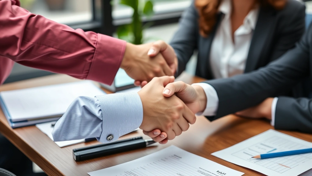 az state tax refund status - 
Handshake between tax professional and client at desk with documents
