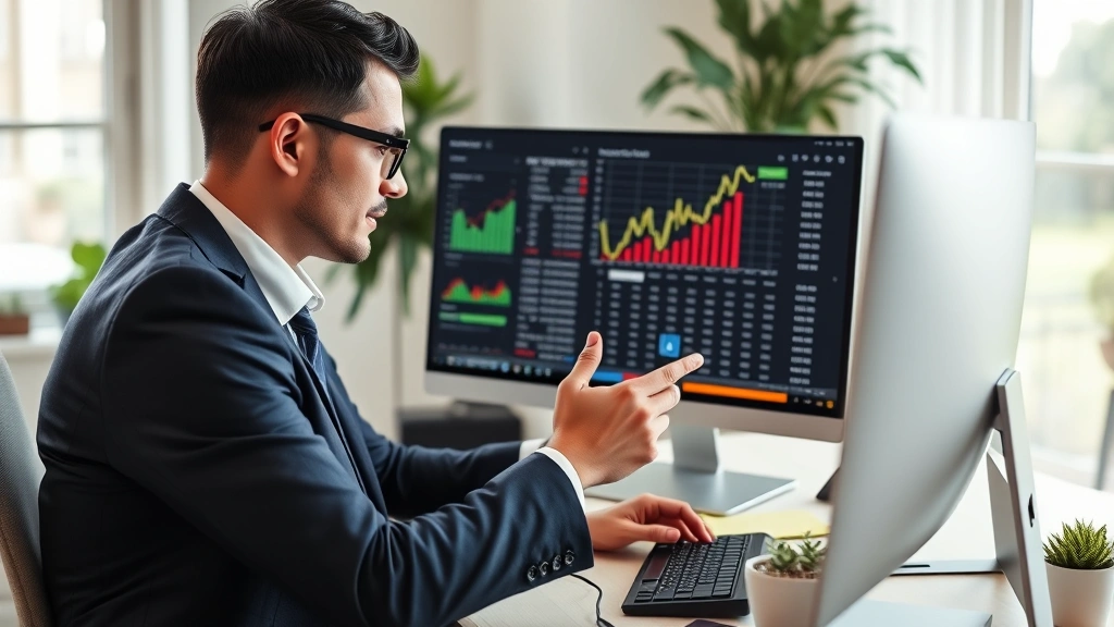 be smart pay zero taxes - 
Businessman reviewing investment portfolio and capital gains on computer screen