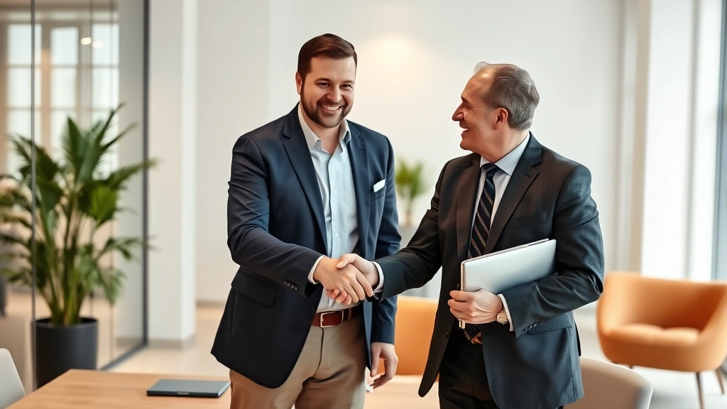 be smart pay zero taxes - 
Financial advisor and client shaking hands after successful tax planning meetin