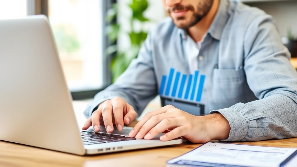 bridgeport taxes - 
Business owner working on laptop with financial spreadsheet and income records 