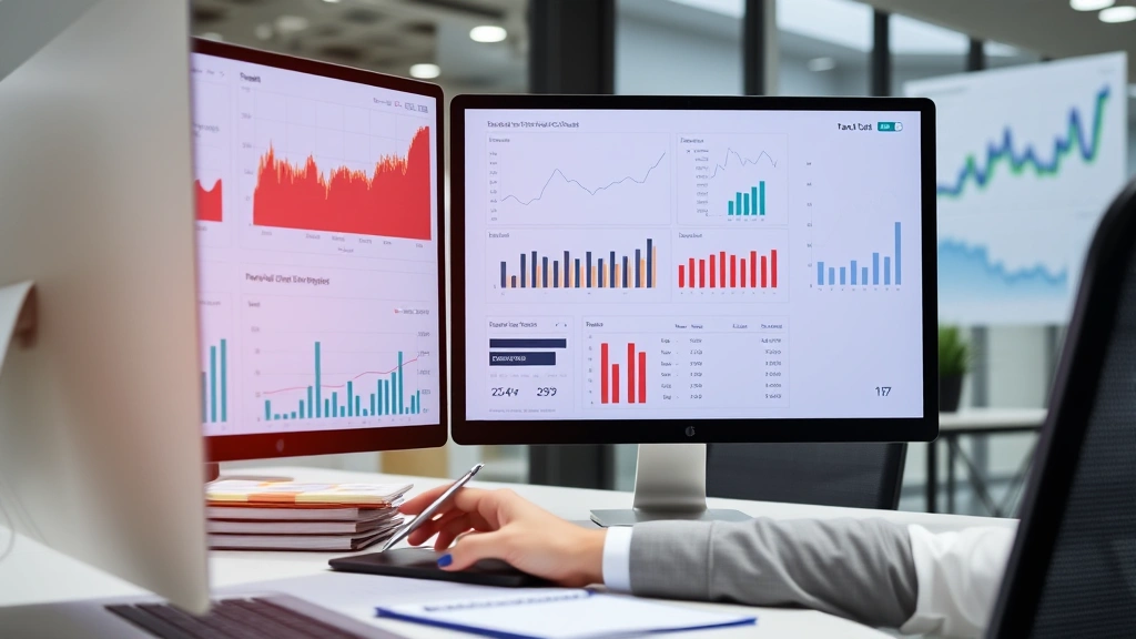 brookhaven taxes - 
Modern office environment with financial charts and graphs on a computer screen