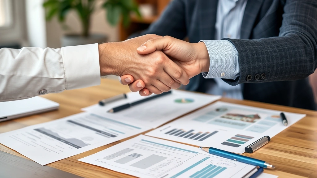 brookhaven taxes - 
Handshake between a real estate appraiser and homeowner with property assessmen