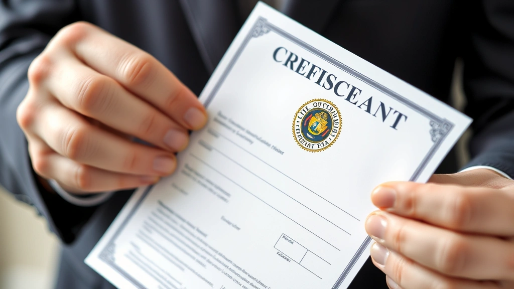 broward business tax receipt -
Hands holding an official business tax receipt certificate with Broward County