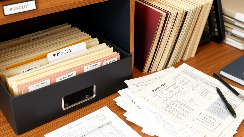 broward county business tax receipt - 
Organized file system with labeled business folders, receipts, and compliance d