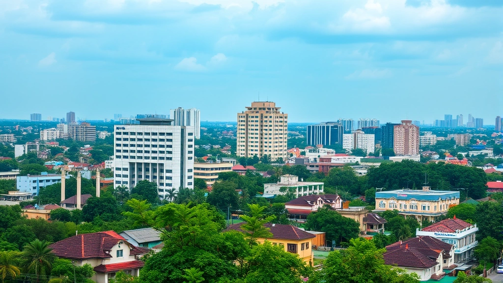 bruhat bengaluru mahanagara palike property tax - 
Bangalore cityscape with BBMP office building and residential properties in bac