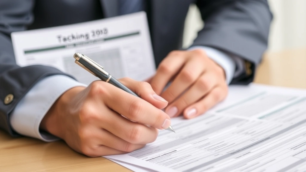 business and occupation tax - 
Hands holding Washington state tax forms and business registration documents wi