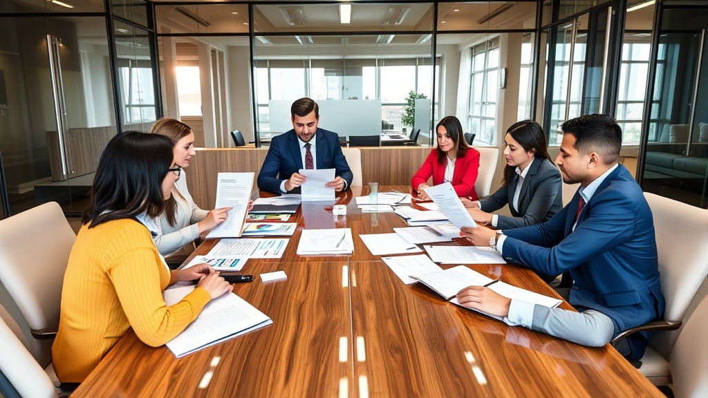 business privilege tax - 
Diverse team of business professionals in conference room reviewing financial r