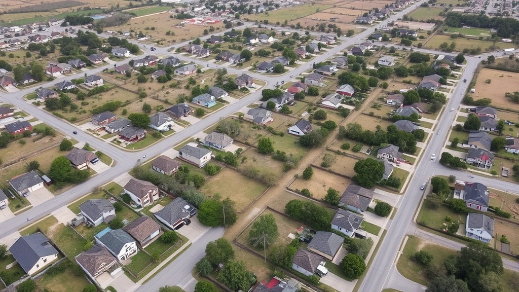 cameron county tax - 
Aerial view of residential neighborhood in Cameron County Texas with mixed resi
