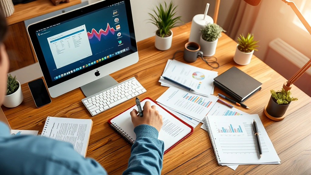 can i file taxes without a w2 - 
Self-employed freelancer working from home office with computer, notepad, and f