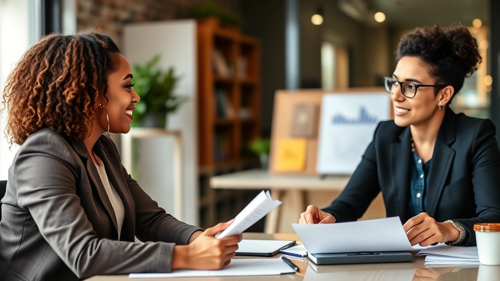 can i file taxes without a w2 - 
Diverse business owner meeting with financial advisor discussing tax forms and 