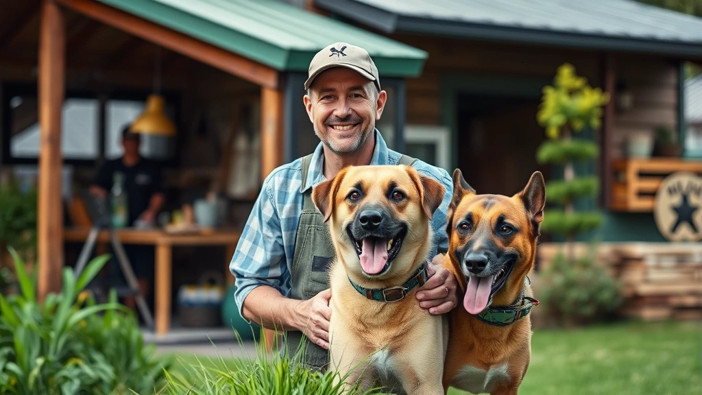 can you claim pets on taxes - 
Happy small business owner with a working animal (guard dog or farm animal) on 