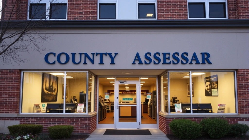 cass county mn property tax - 
County assessor office building exterior with clear signage, professional archi