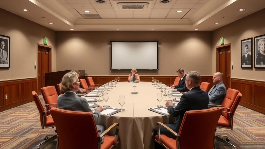 cass county personal property tax - 
Property tax appeal hearing room with formal table setup and professional setti