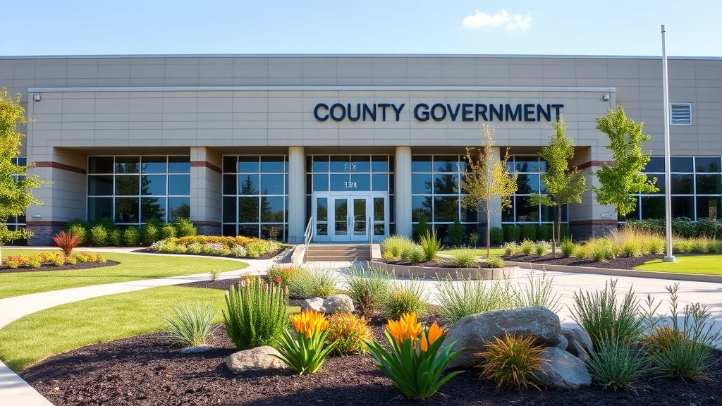 catoosa county ga tax assessor - 
Modern county government building exterior with landscaping, official architect