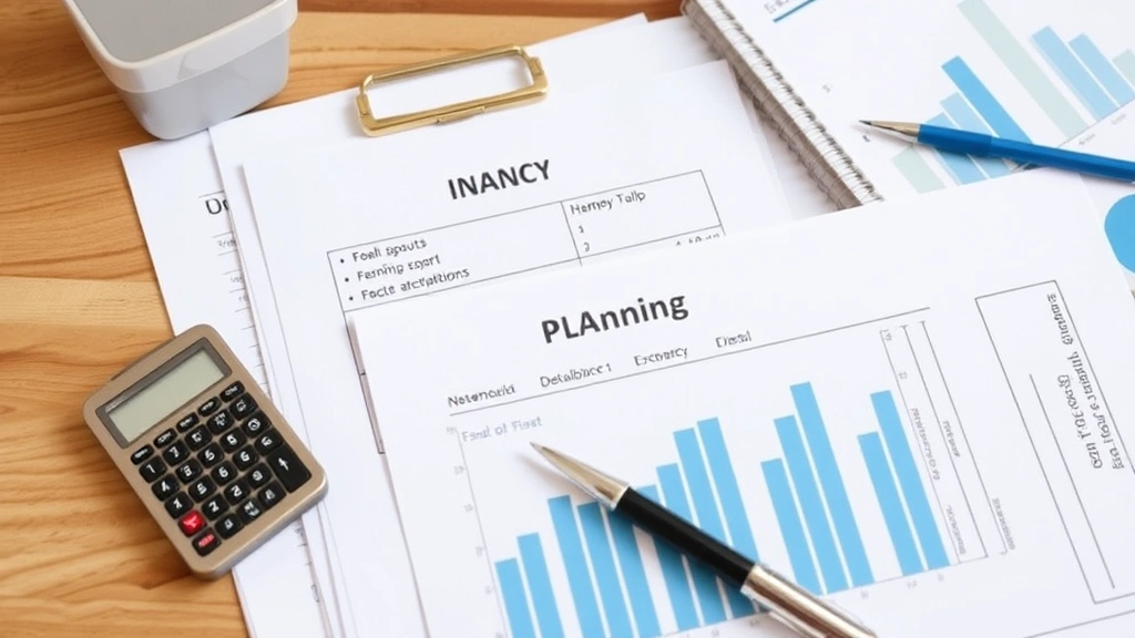 cfp tax tables - 
and financial planning documents neatly arranged
