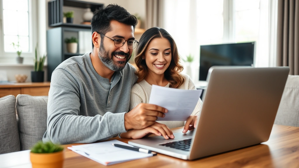city of bristol tax collector - 
Diverse homeowner making an online tax payment on laptop in home office setting