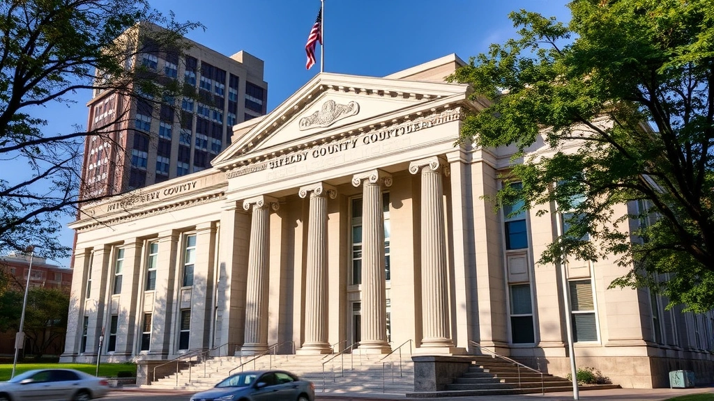 city of memphis property taxes - 
Shelby County courthouse building exterior in Memphis, architectural detail, pr