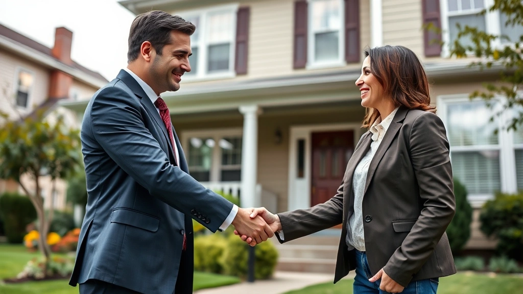 city of memphis property taxes - 
Real estate agent and homeowner shaking hands in front of residential home, pro