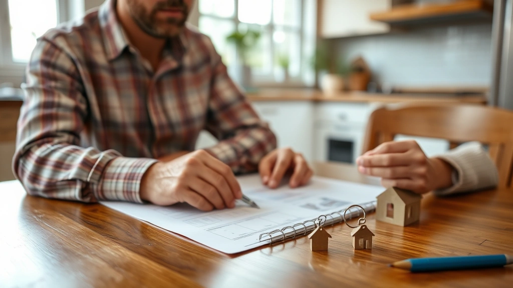 city of norwich tax collector -
Homeowner reviewing property assessment notice at kitchen table with house keys