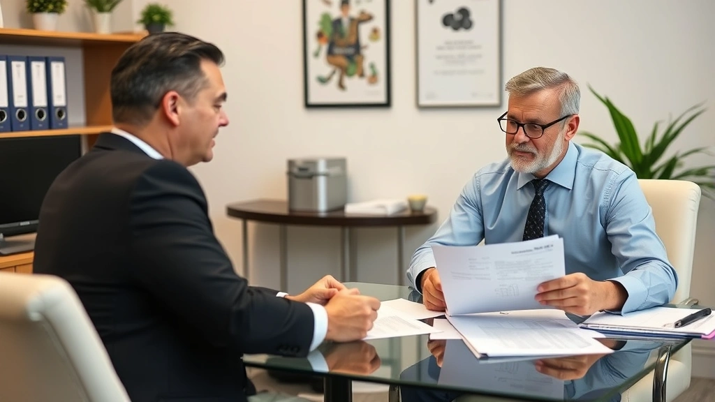 colorado dentist tax evasion - 
Serious business meeting between CPA and dental practice owner reviewing tax co