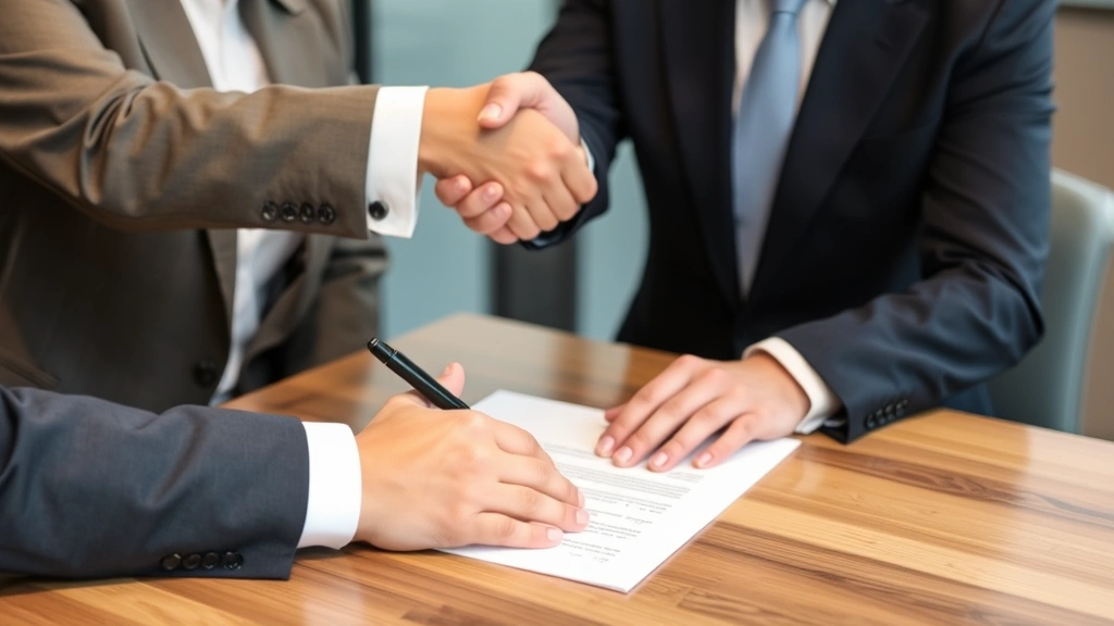 colorado estate tax - 
Handshake between business professional and client after signing agreement
