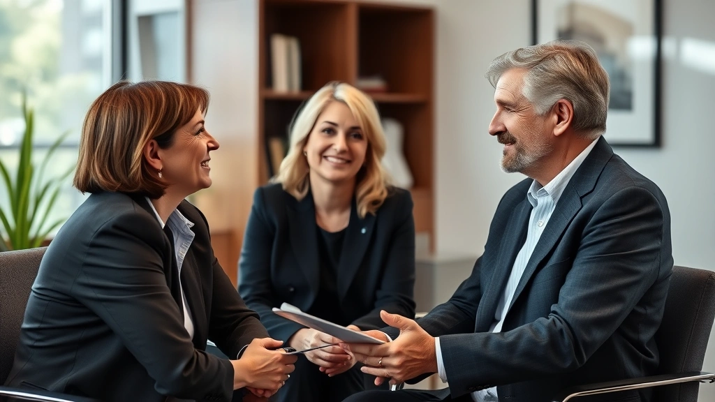 colorado estate tax - 
Mature couple meeting with female estate planning attorney in professional offi