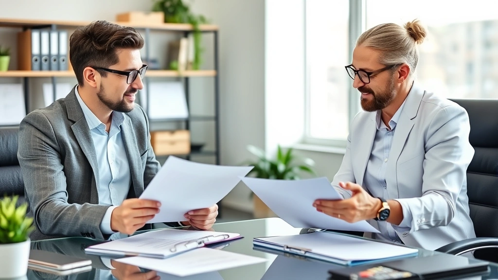 columbus income tax -
Diverse couple meeting with financial advisor in professional office, reviewing