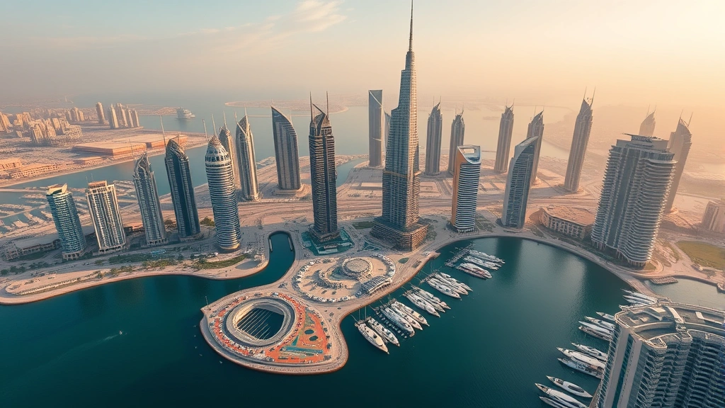 countries with no personal income tax -
Aerial view of Dubai marina and skyscrapers representing Middle East tax havens