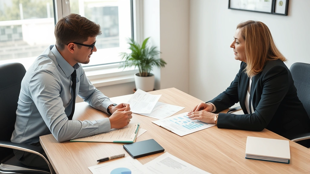 county of riverside tax -
Financial advisor explaining tax deductions to couple in consultation meeting,