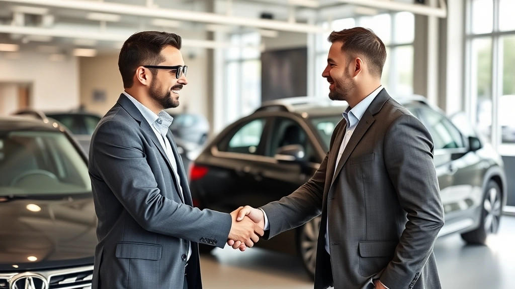 ct sales tax on cars - 
Confident customer and dealer shaking hands after negotiating vehicle price in 